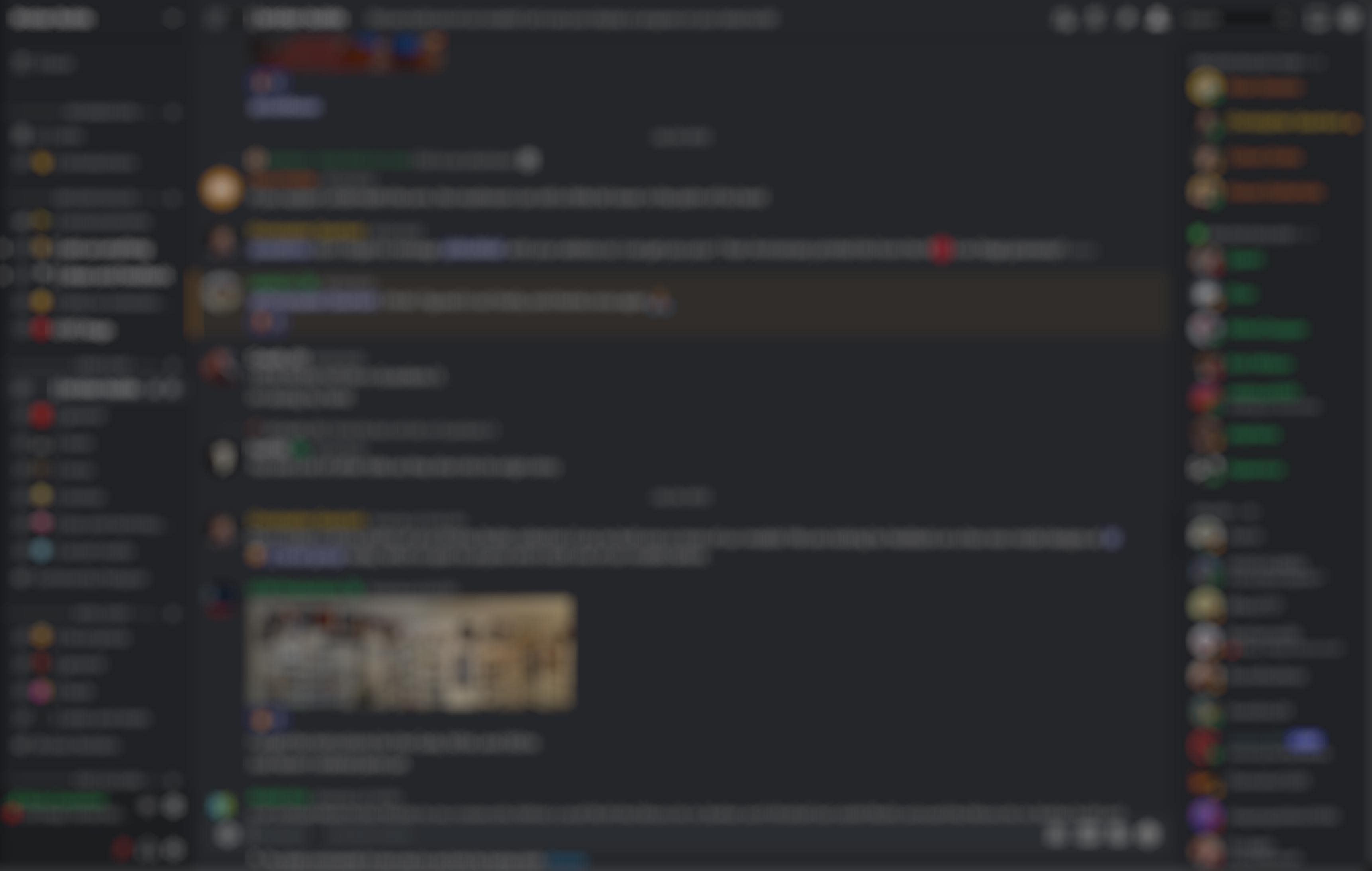blurred out screenshot of discord channel