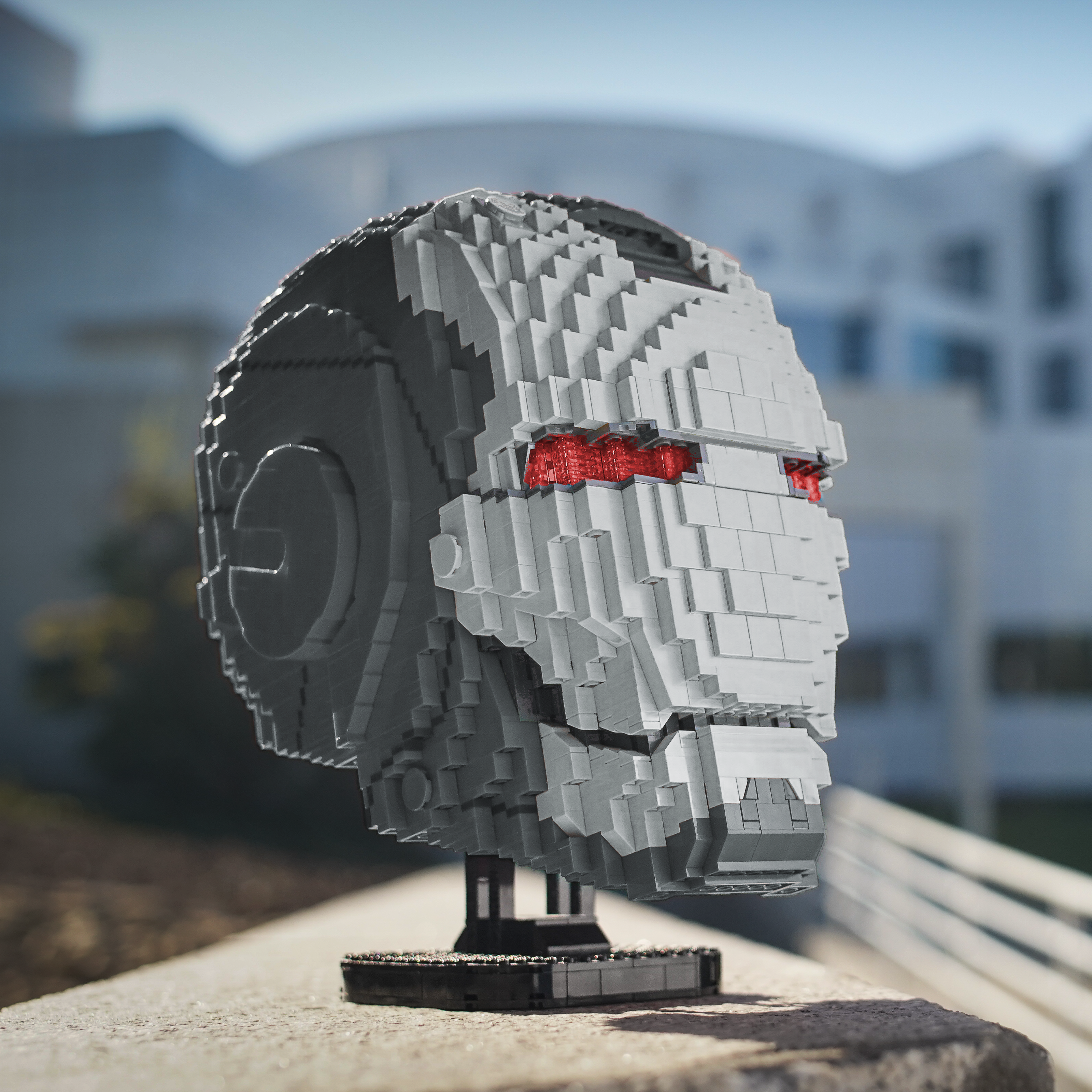 Rhodey's Life-Sized Helmet | Build it Yourself with LEGO®