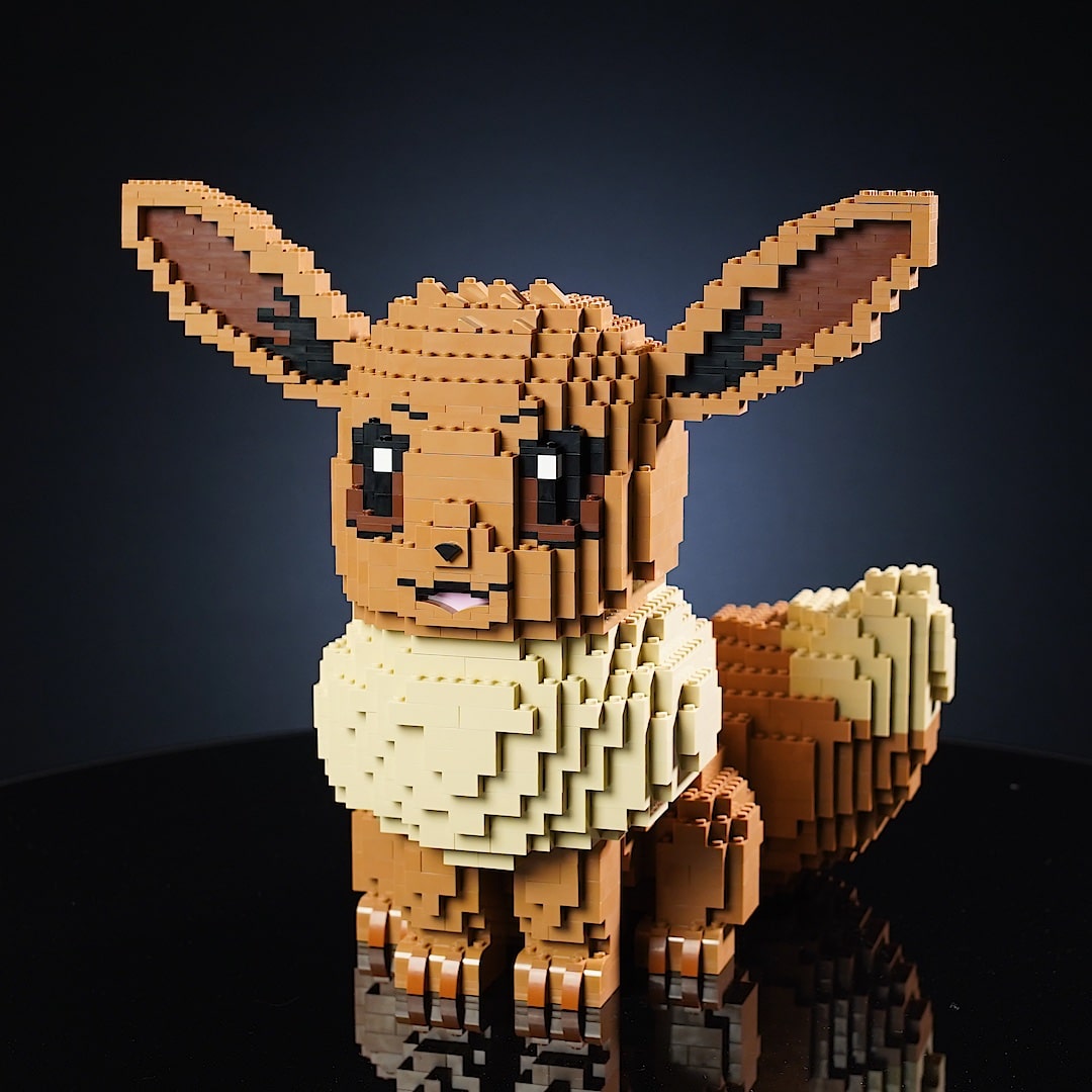 Lego Pokemon Colosseum Wes Eevee & Pokeball Toy Figures Reversible