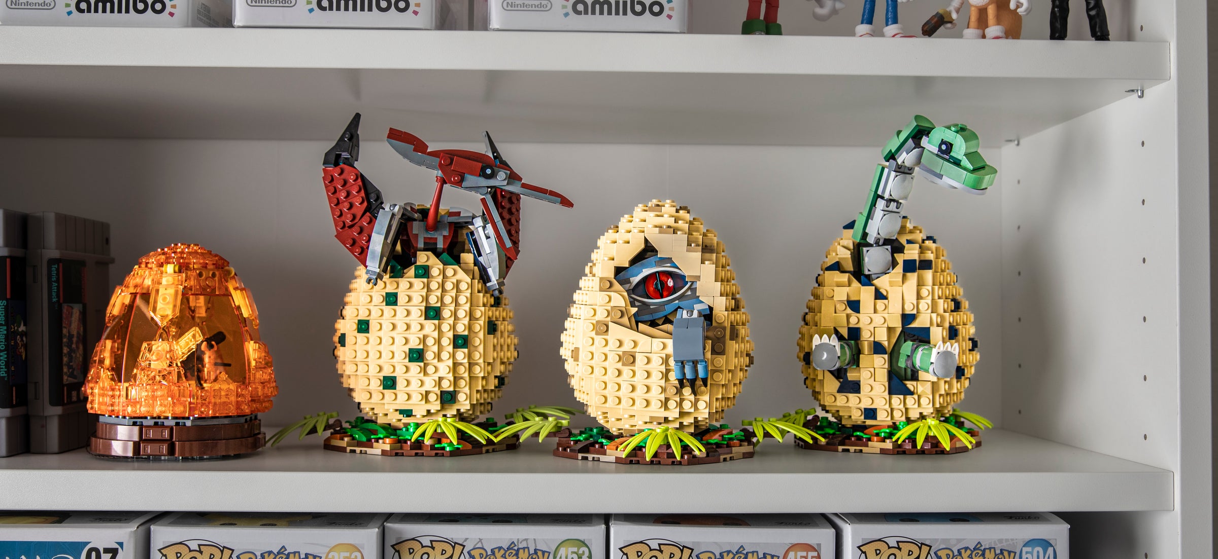 Life-Sized Dino Egg Replicas in LEGO Bricks by Bricker Builds