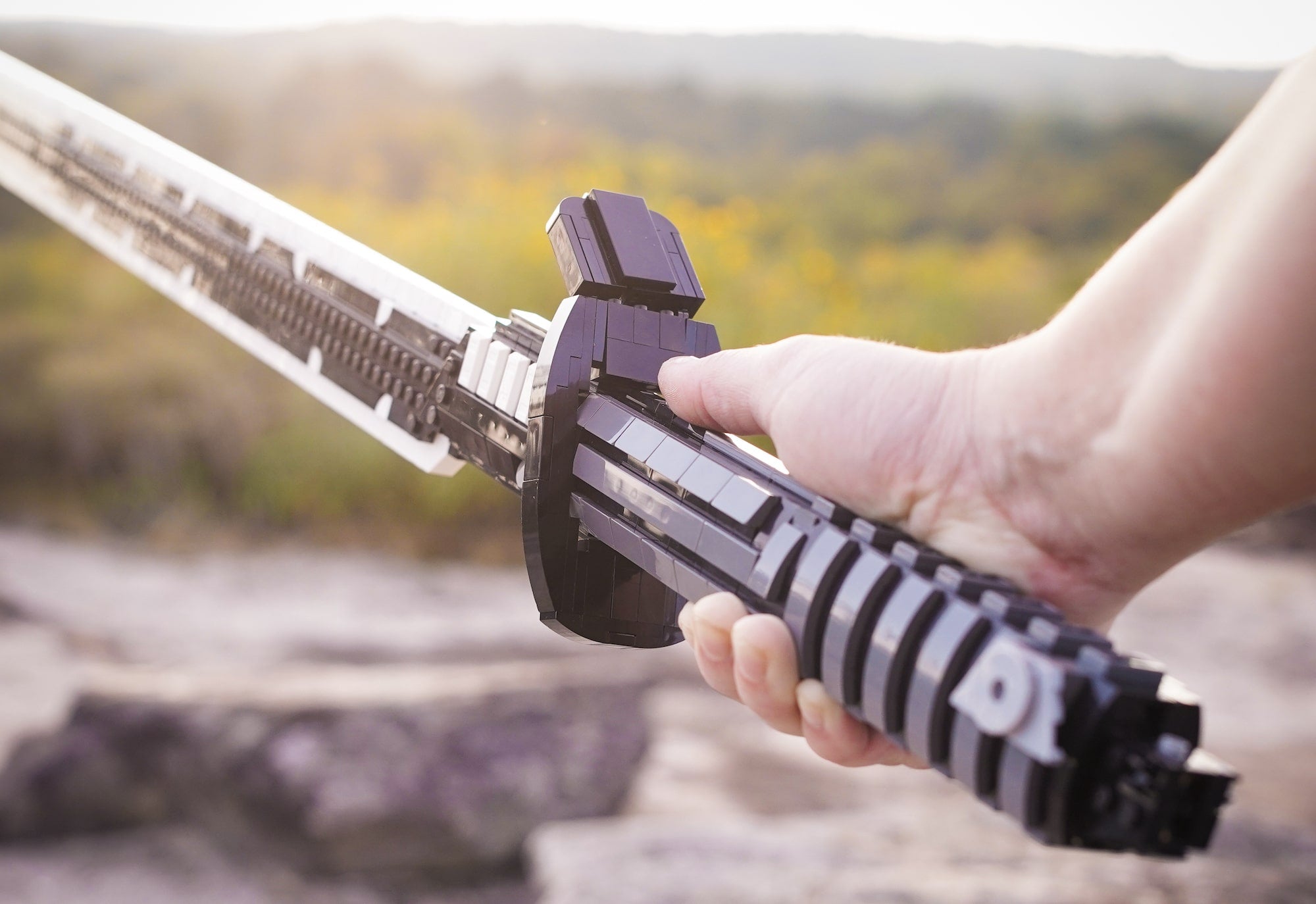 Black Saber Wieldable Life-Sized Blade in LEGO Bricks