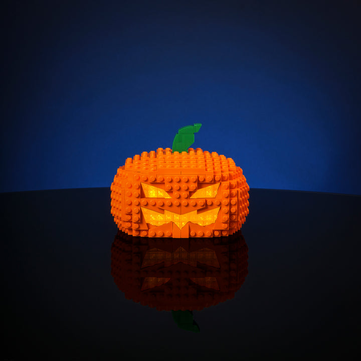 3-in-1 Jack-O-Lantern Short Option Studio Photo lit up