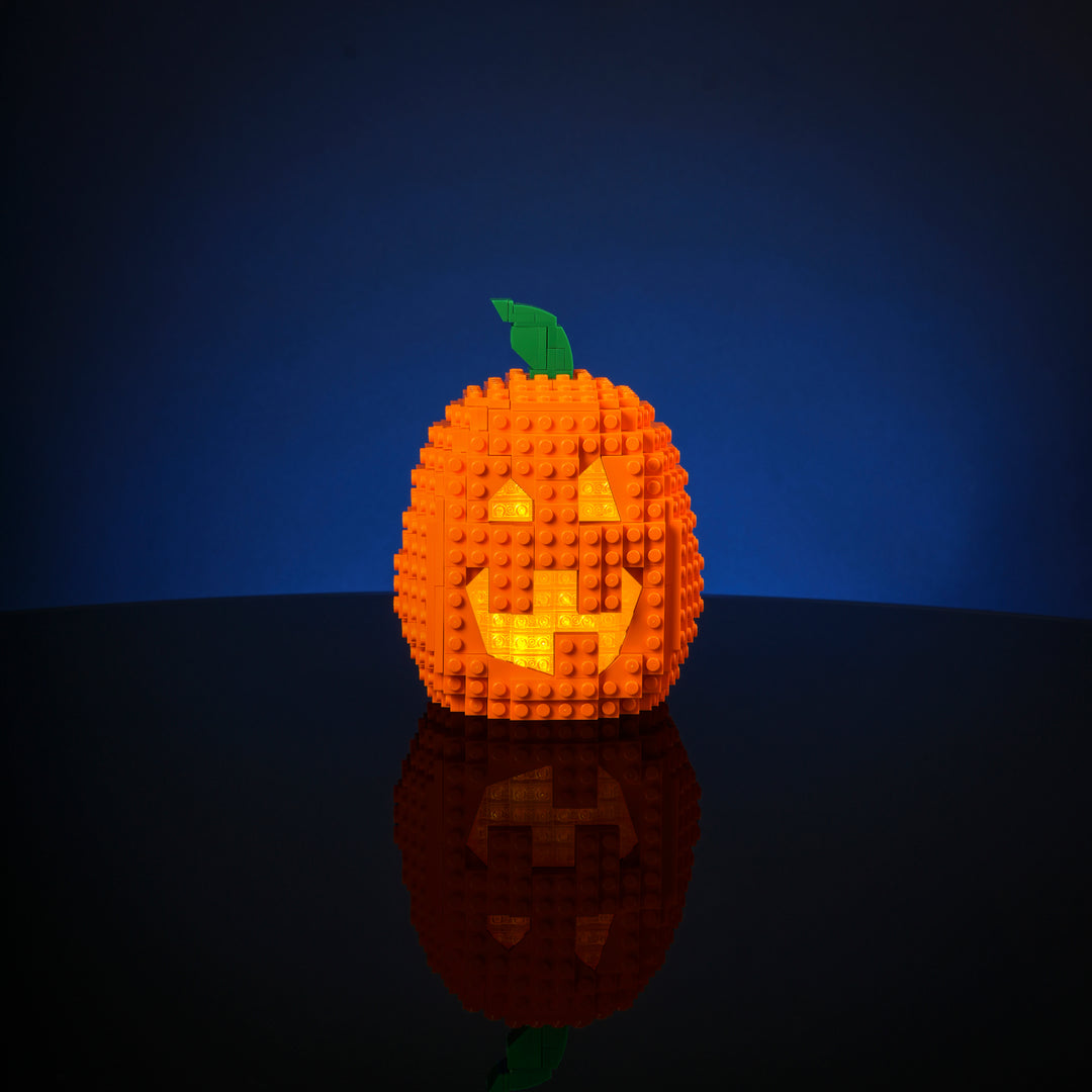 3-in-1 Jack-O-Lantern Medium Option Studio Photo lit up