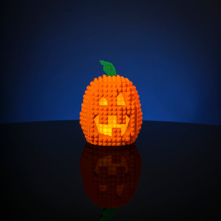 3-in-1 Jack-O-Lantern Medium Option Studio Photo lit up