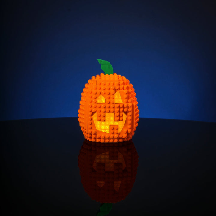3-in-1 Jack-O-Lantern Medium Option Studio Photo lit up