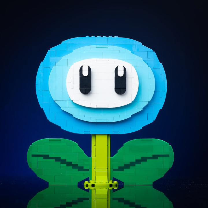 Ice Flower built with LEGO® bricks - by Bricker Builds