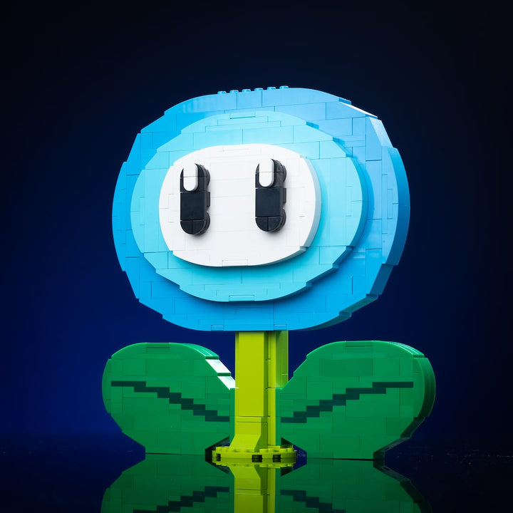 Ice Flower built with LEGO® bricks - by Bricker Builds