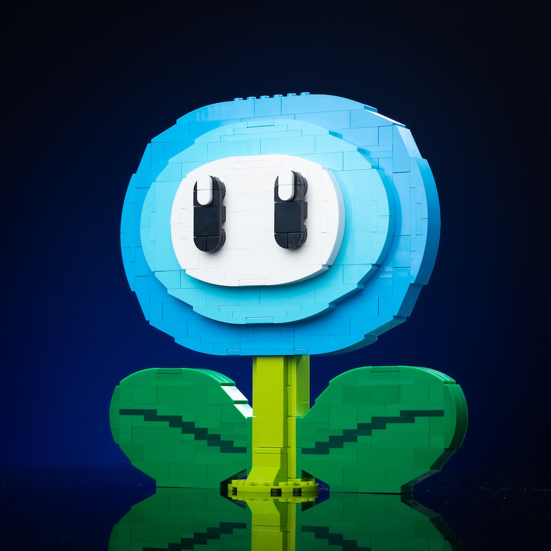 Ice Flower built with LEGO® bricks - by Bricker Builds