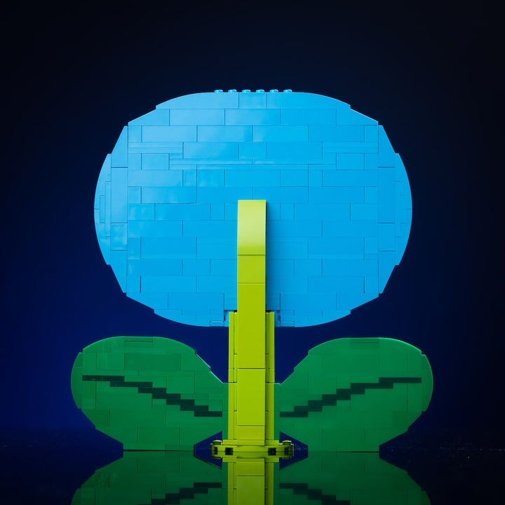 Ice Flower built with LEGO® bricks - by Bricker Builds