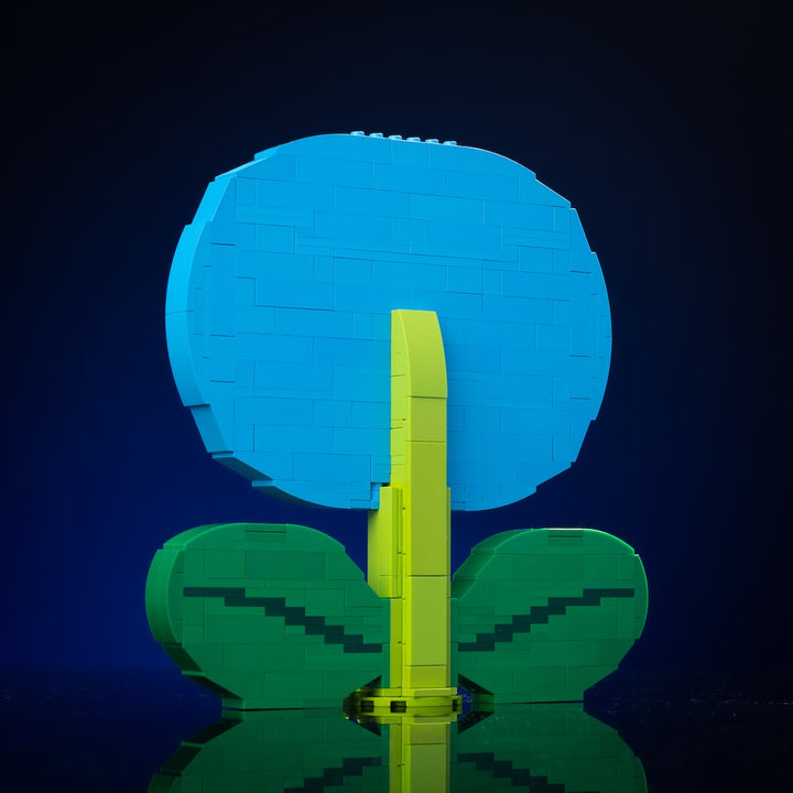 Ice Flower built with LEGO® bricks - by Bricker Builds