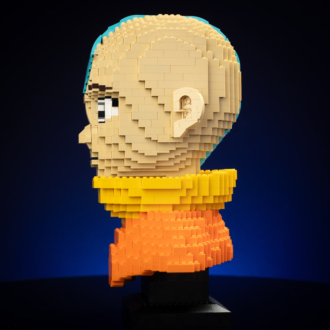 Air Bender Life-Sized Bust built with LEGO® bricks - by Bricker Builds
