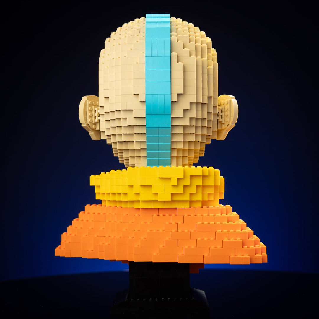Air Bender Life-Sized Bust built with LEGO® bricks - by Bricker Builds