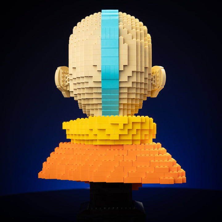 Air Bender Life-Sized Bust built with LEGO® bricks - by Bricker Builds