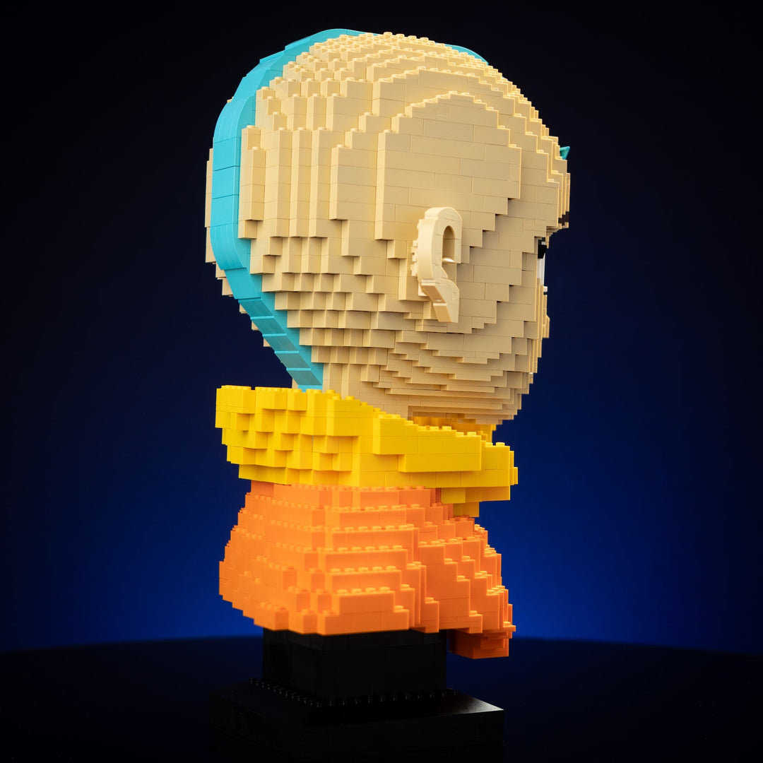 Air Bender Life-Sized Bust built with LEGO® bricks - by Bricker Builds