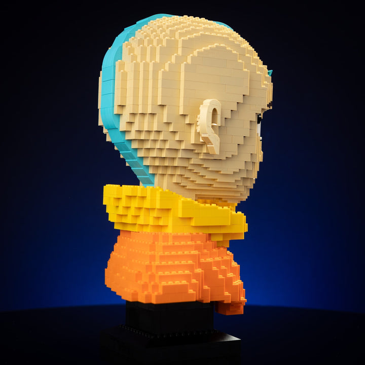 Air Bender Life-Sized Bust built with LEGO® bricks - by Bricker Builds