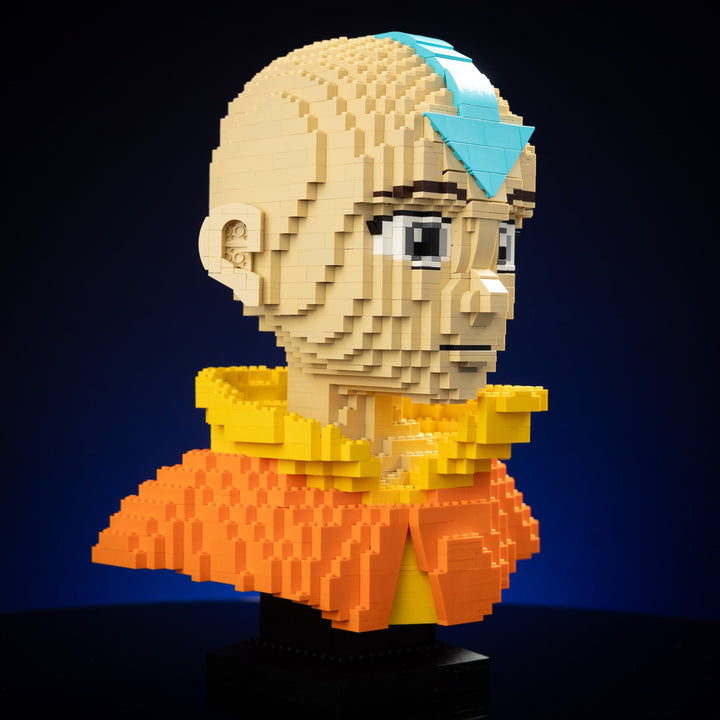 Air Bender Life-Sized Bust built with LEGO® bricks - by Bricker Builds