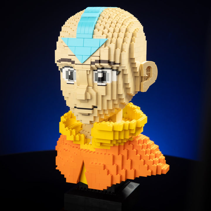 Air Bender Life-Sized Bust built with LEGO® bricks - by Bricker Builds