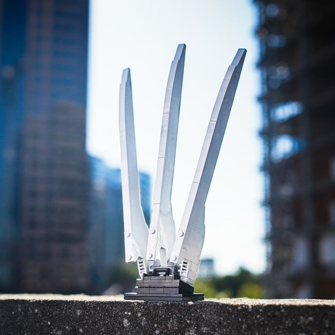 Adamantium Claws Life-Sized Replica built with LEGO® bricks - by Bricker Builds