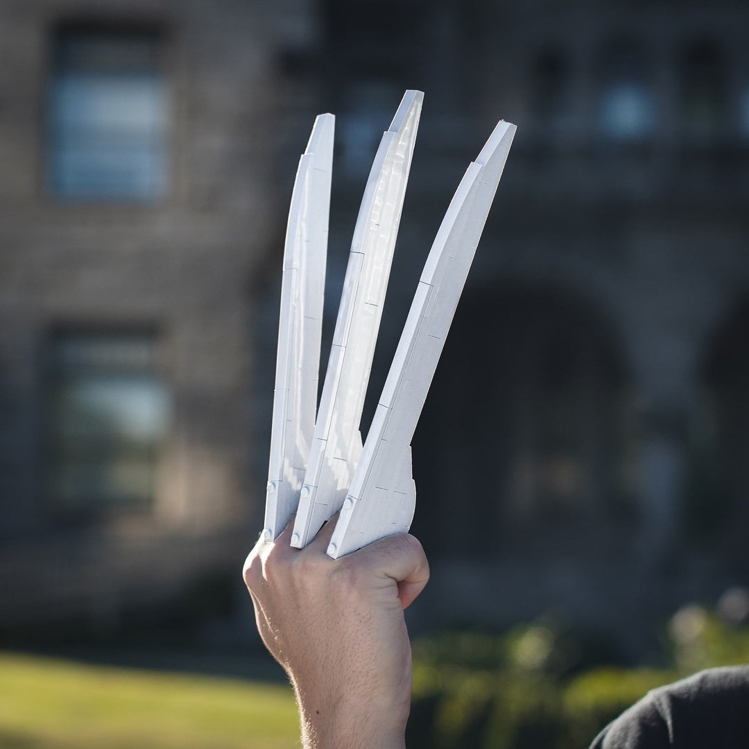 Adamantium Claws Life-Sized Replica built with LEGO® bricks - by Bricker Builds