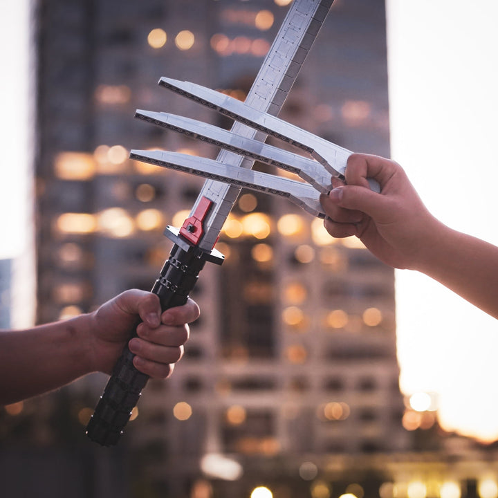 Adamantium Claws Life-Sized Replica built with LEGO® bricks - by Bricker Builds