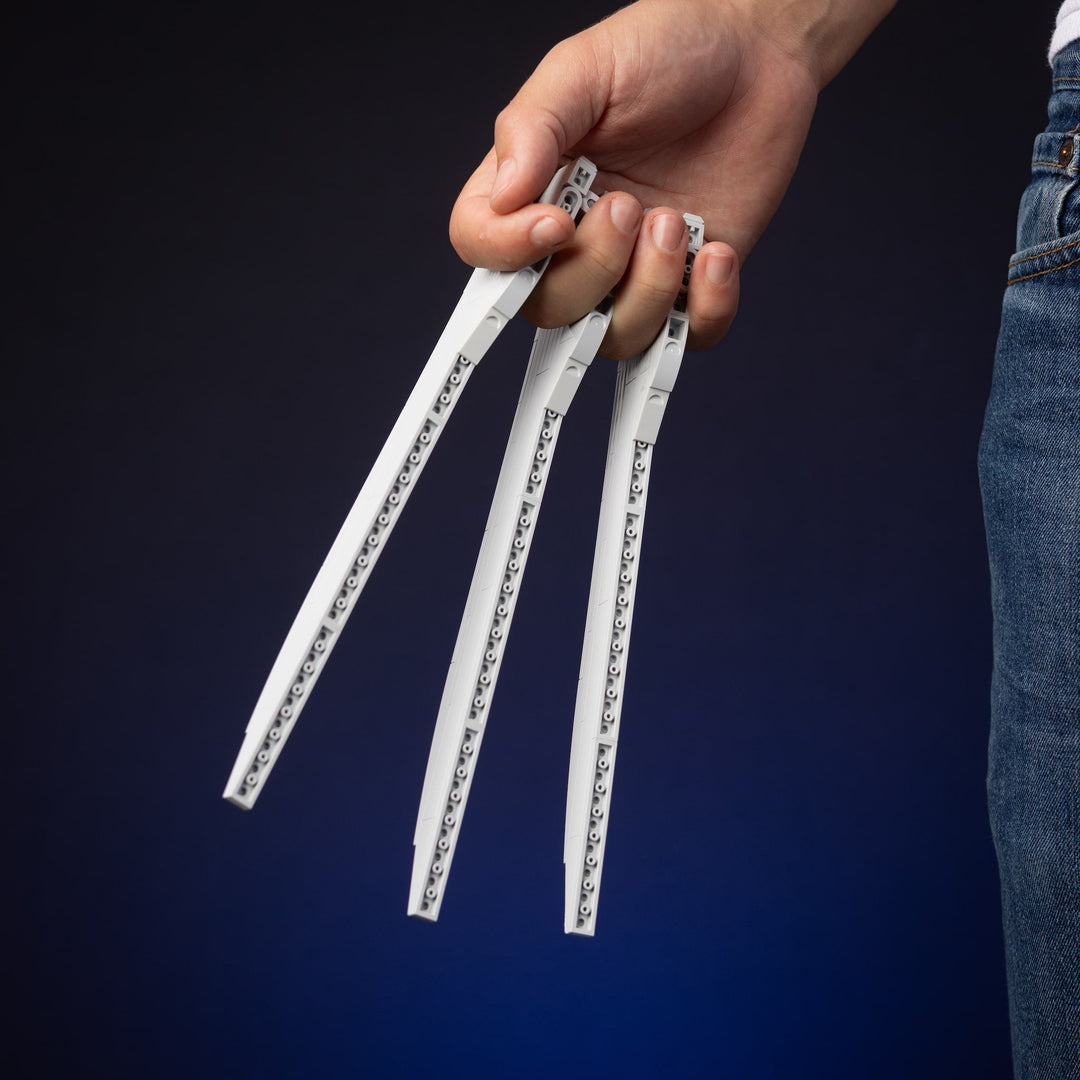 Adamantium Claws Life-Sized Replica built with LEGO® bricks - by Bricker Builds