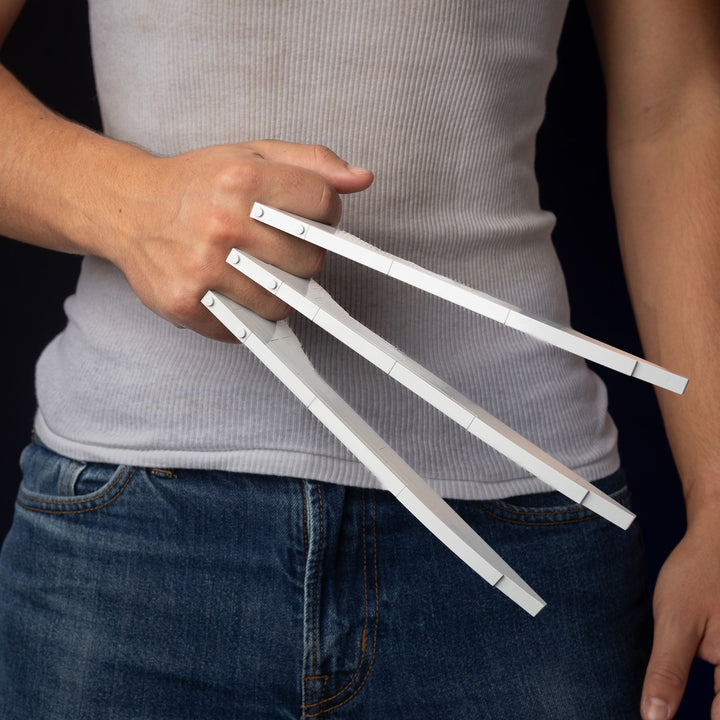 Adamantium Claws Life-Sized Replica built with LEGO® bricks - by Bricker Builds