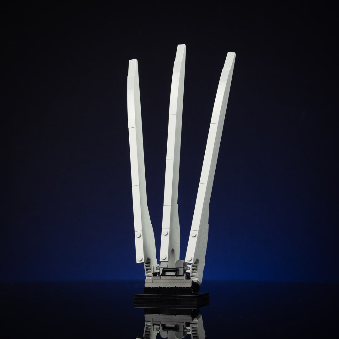 Adamantium Claws Life-Sized Replica built with LEGO® bricks - by Bricker Builds