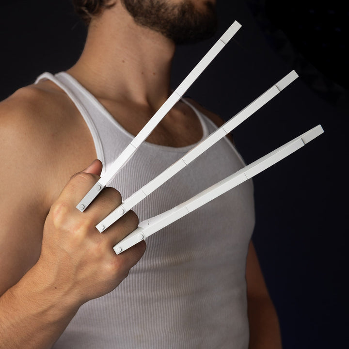 Adamantium Claws Life-Sized Replica built with LEGO® bricks - by Bricker Builds