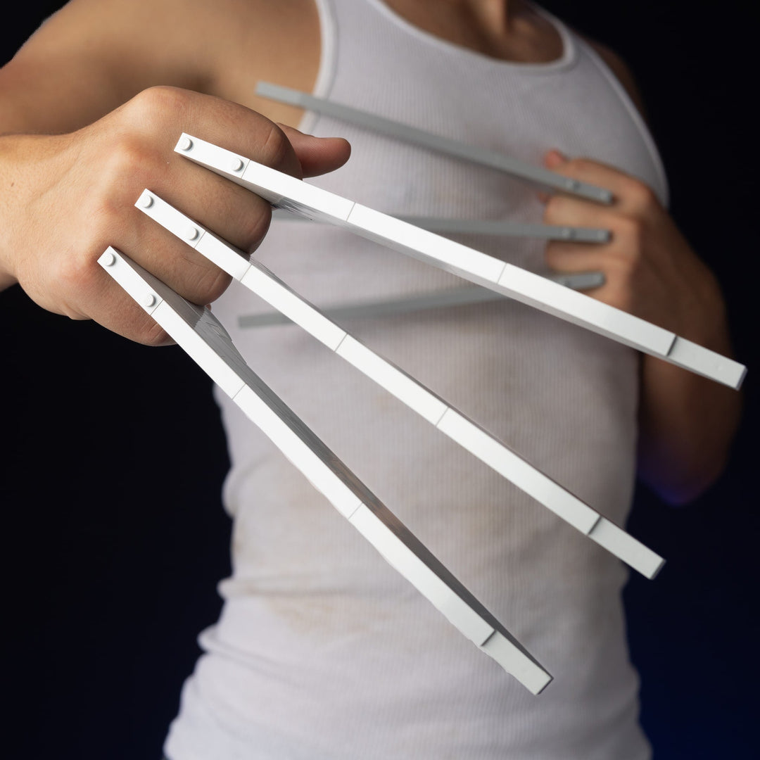 Adamantium Claws Life-Sized Replica built with LEGO® bricks - by Bricker Builds