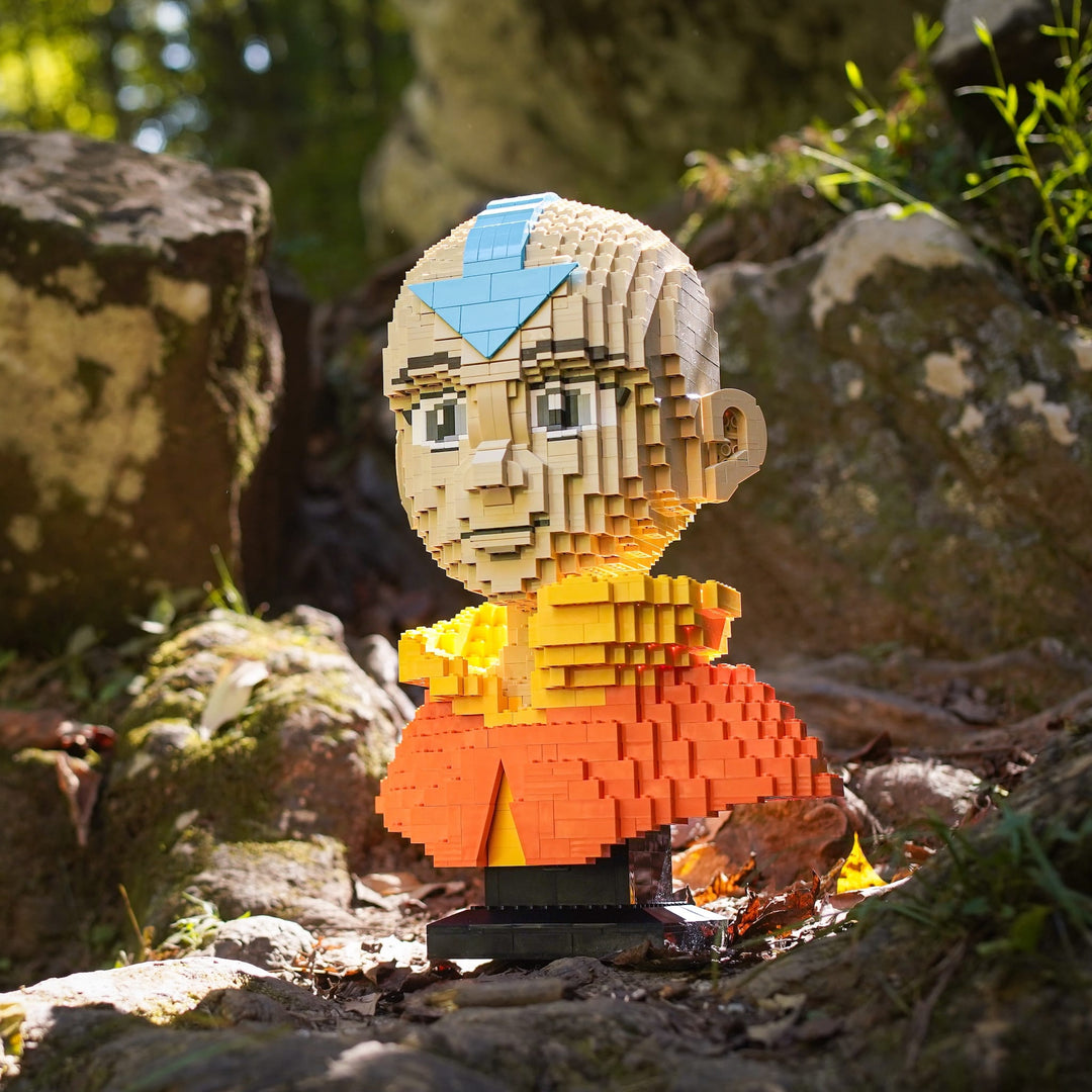 Air Bender Life-Sized Bust built with LEGO® bricks - by Bricker Builds