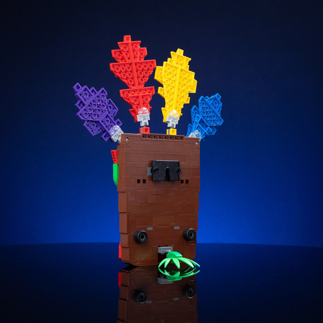 Aku Aku Life-Sized Mask built with LEGO® bricks - by Bricker Builds