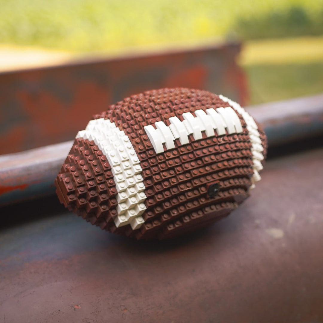 American Football Life-Sized Replica built with LEGO® bricks - by Bricker Builds