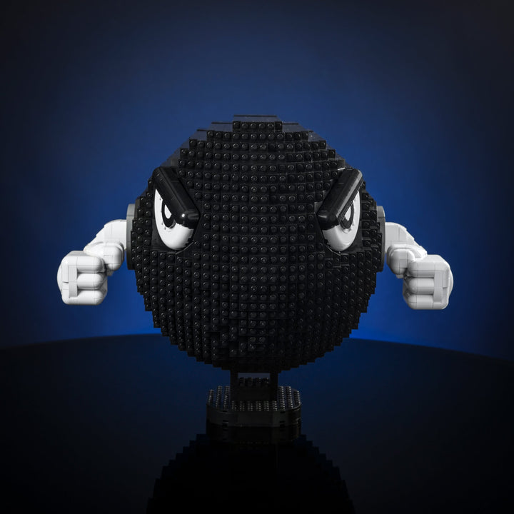 Angry Bill made of Lego bricks front
