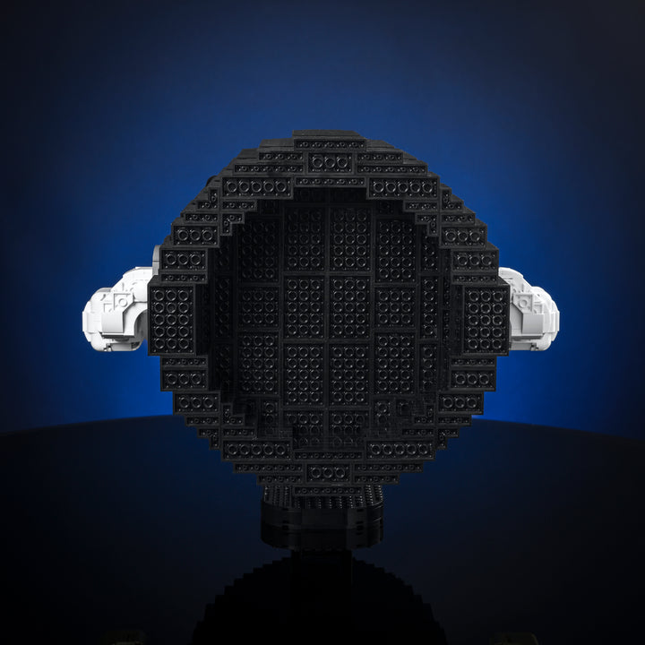 Angry Bill made of Lego bricks back