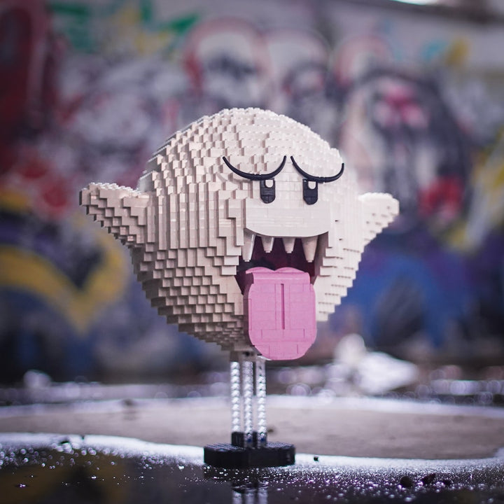 Angry Ghost Life-Sized Replica built with LEGO® bricks - by Bricker Builds