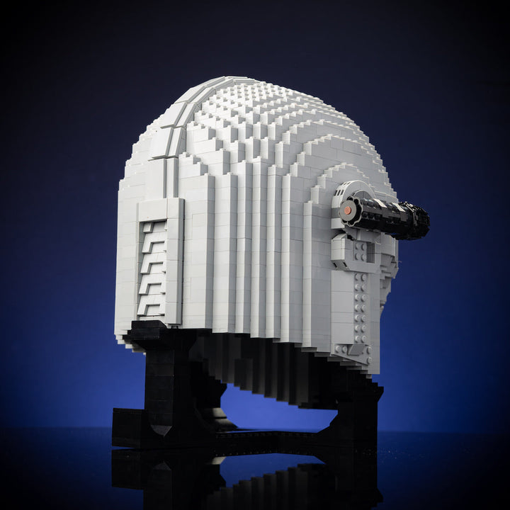 Mando Life-Sized Helmet built with LEGO® bricks - by Bricker Builds