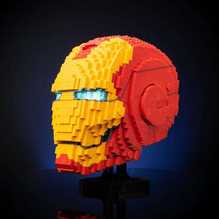 Tony Stark's Mark 3 Helmet built with LEGO® bricks - by Bricker Builds