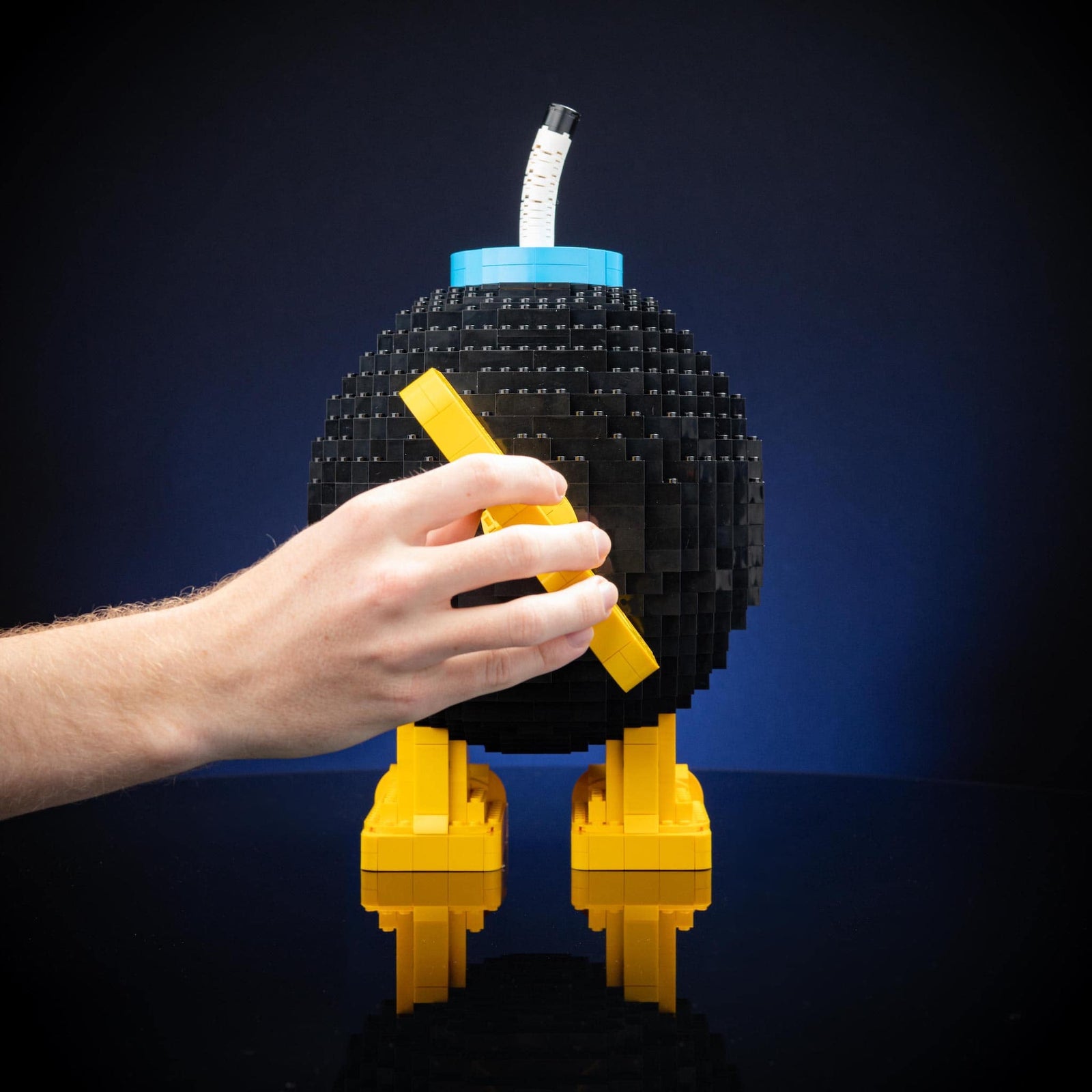 Angry Bomb Life-Sized Replica built with LEGO® bricks - by Bricker Builds