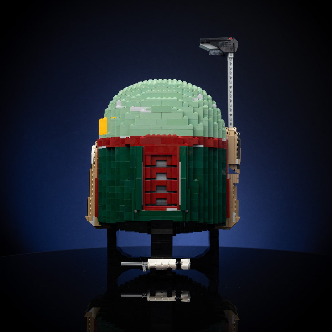 Boba Life-Sized Replica Helmet built with LEGO® bricks - by Bricker Builds