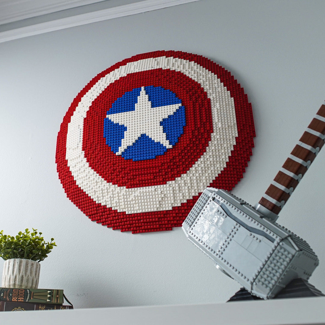 Cap's Shield Life-Sized Replica in LEGO® Bricks by Bricker Builds