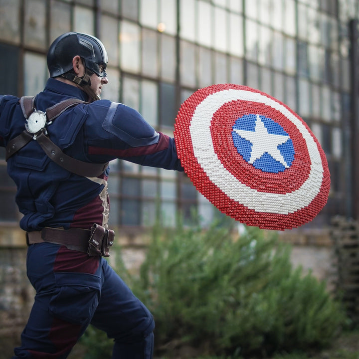 Cap's Shield Life-Sized Replica in LEGO® Bricks by Bricker Builds