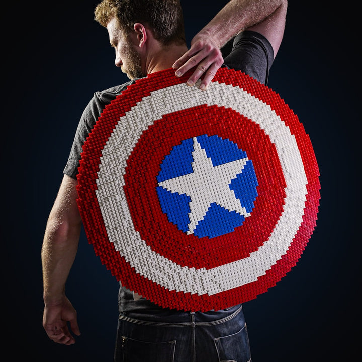 Cap's Shield Life-Sized Replica built with LEGO® bricks - by Bricker Builds