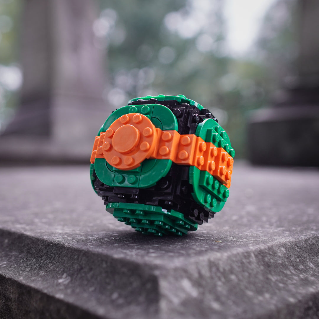 Dusk Pocket Sphere on Stone Slab by Bricker Builds Life-Sized Replica in LEGO Bricks