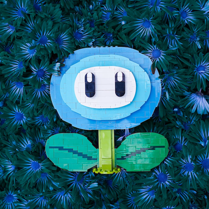 Ice Flower built with LEGO® bricks - by Bricker Builds