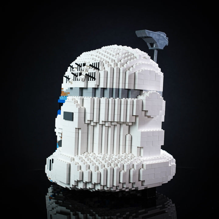 Captain Rex Life-Sized Helmet built with LEGO® bricks - by Bricker Builds