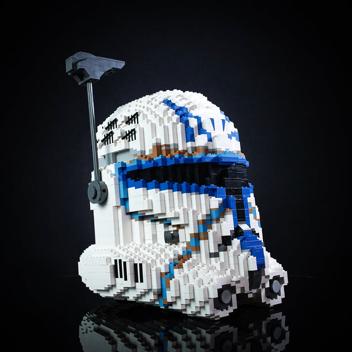 Captain Rex Life-Sized Helmet built with LEGO® bricks - by Bricker Builds