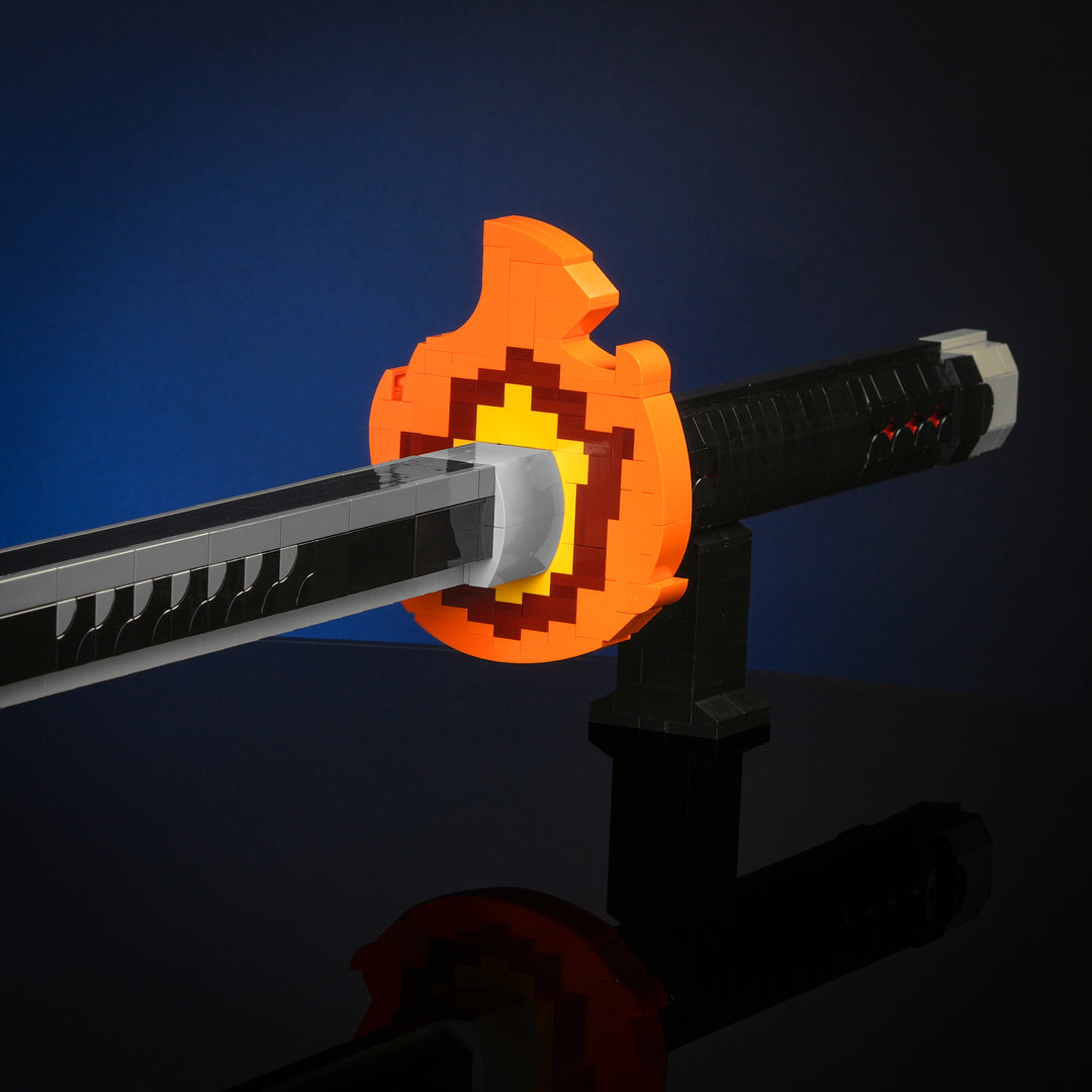 Demonic Defeater Sword Made of LEGO bricks by Bricker Builds hilt detail photo