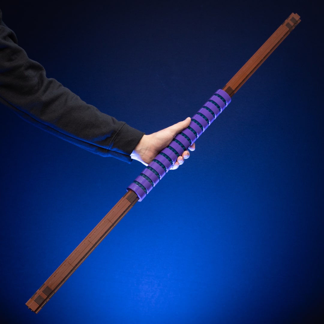 Donnie's Staff Life-Sized Replica built with LEGO® bricks - by Bricker Builds