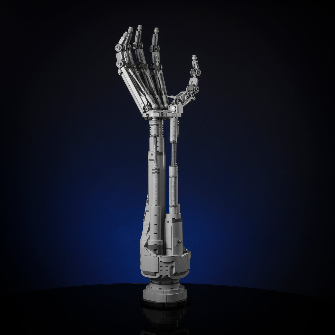 Eliminator Arm made of LEGO bricks by Bricker Builds three quarters shot