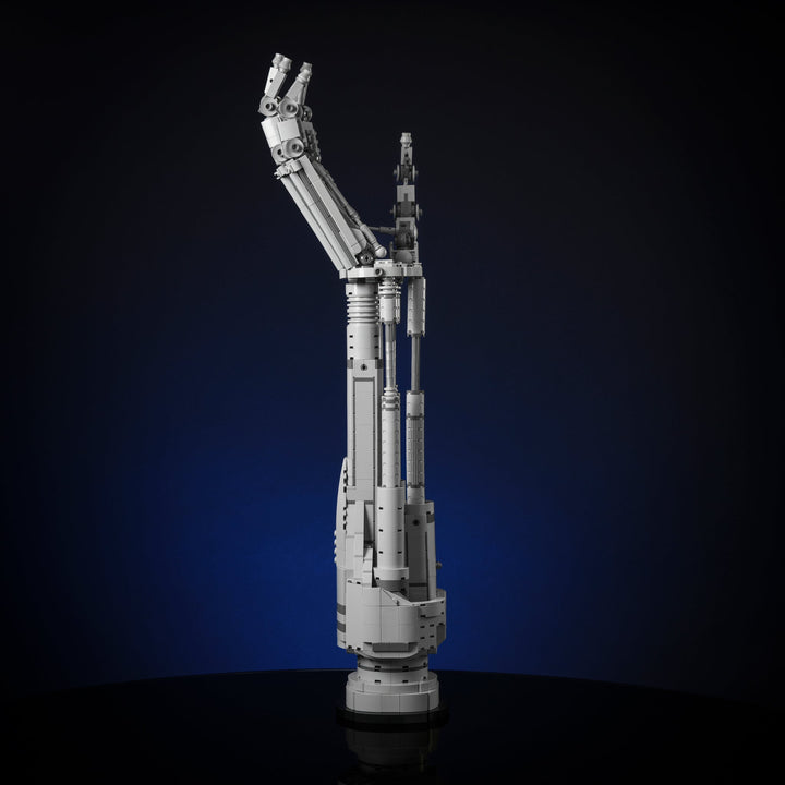 Eliminator Arm made of LEGO bricks by Bricker Builds side studio